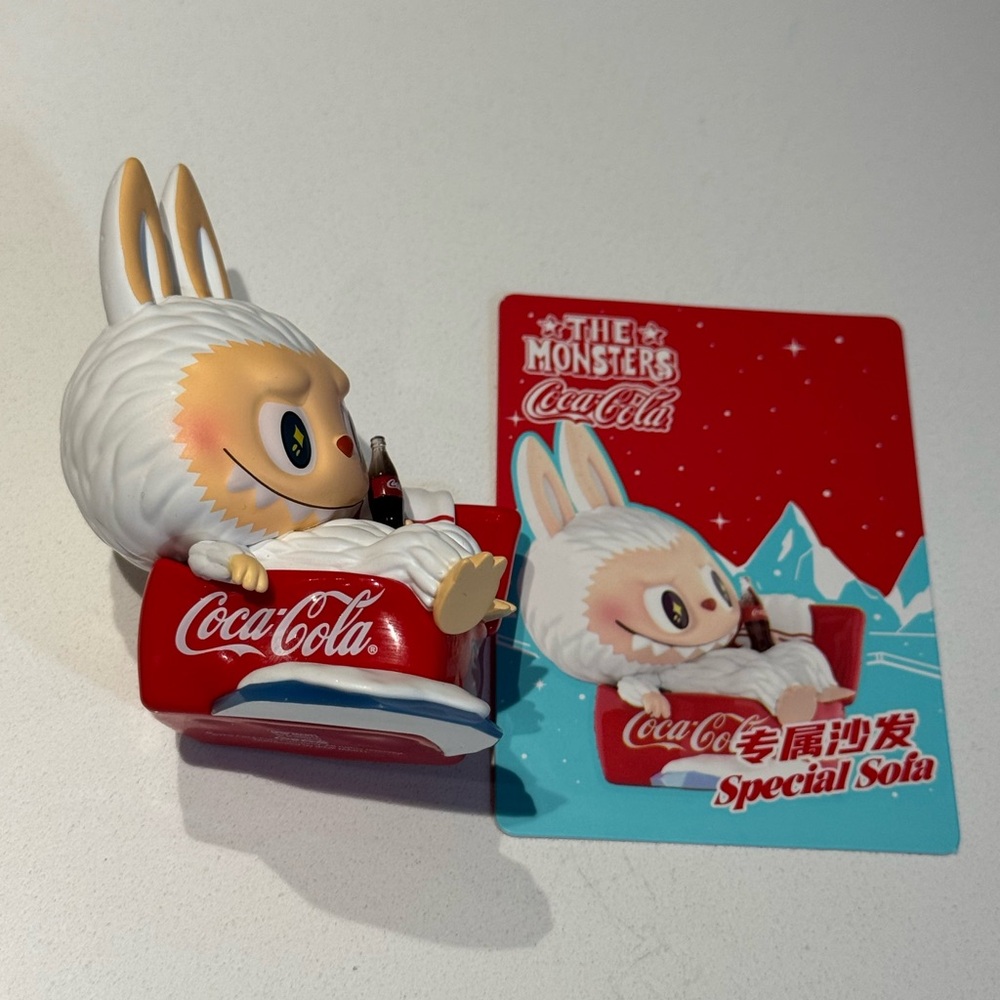 Coca-Cola‎ Labubu from PopMart  Special Sofa